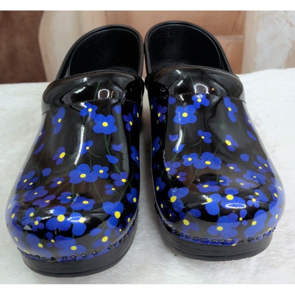 Dansko Floral Poppy Clogs - Picture 2 of 8